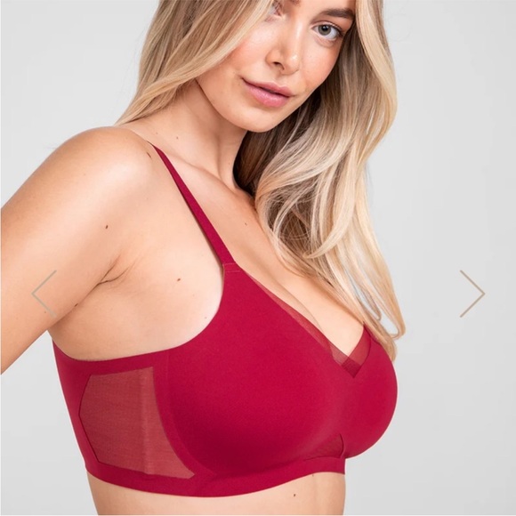 Honey love Bra Lightly Padded 38DDD Red like new - Picture 2 of 8